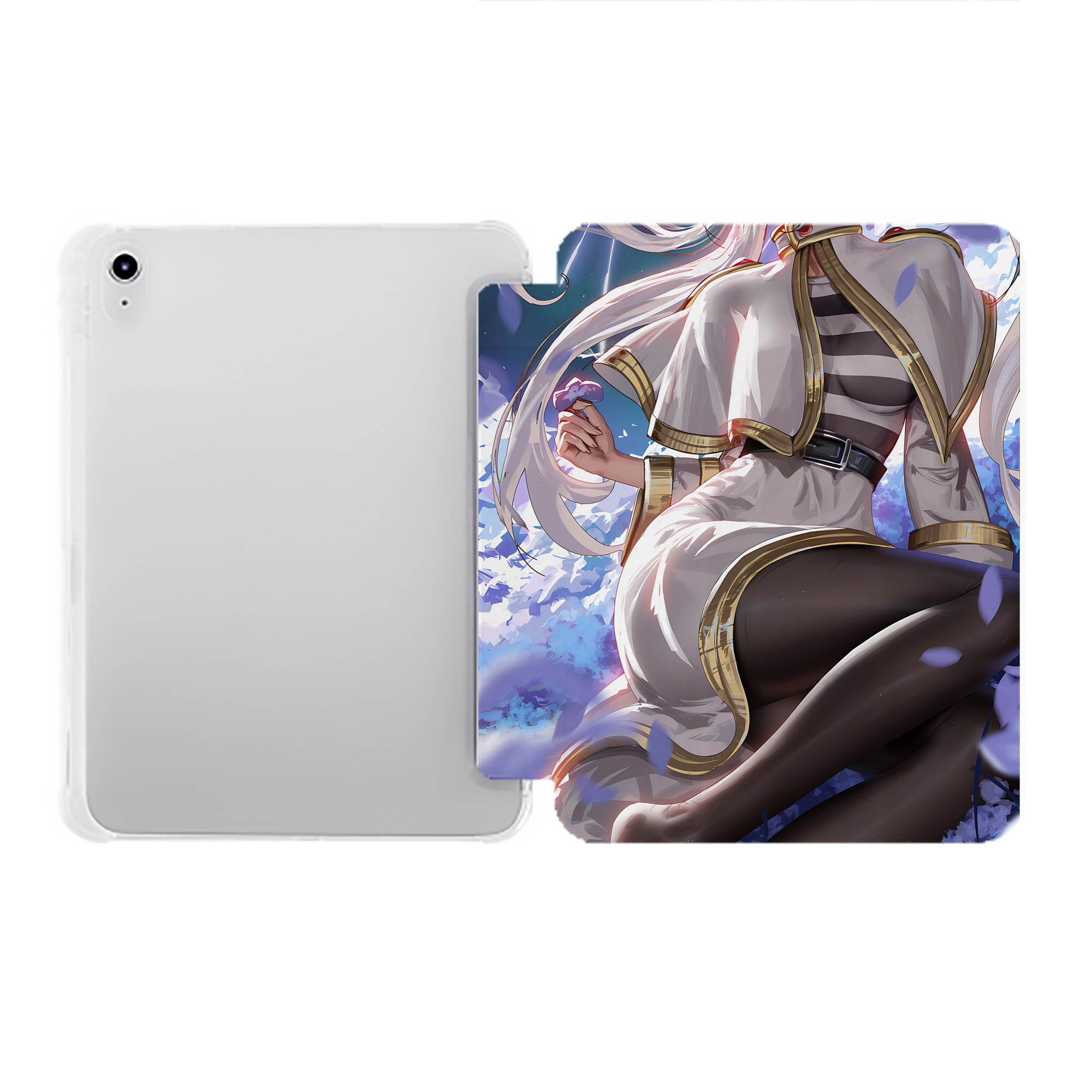 （画像用） 葬送のフリーレン Frieren IPad ケース ペン収納付き 三つ折りスタンド PUレザー×シリコン 対応機種9.5/10.5/10.9インチ
